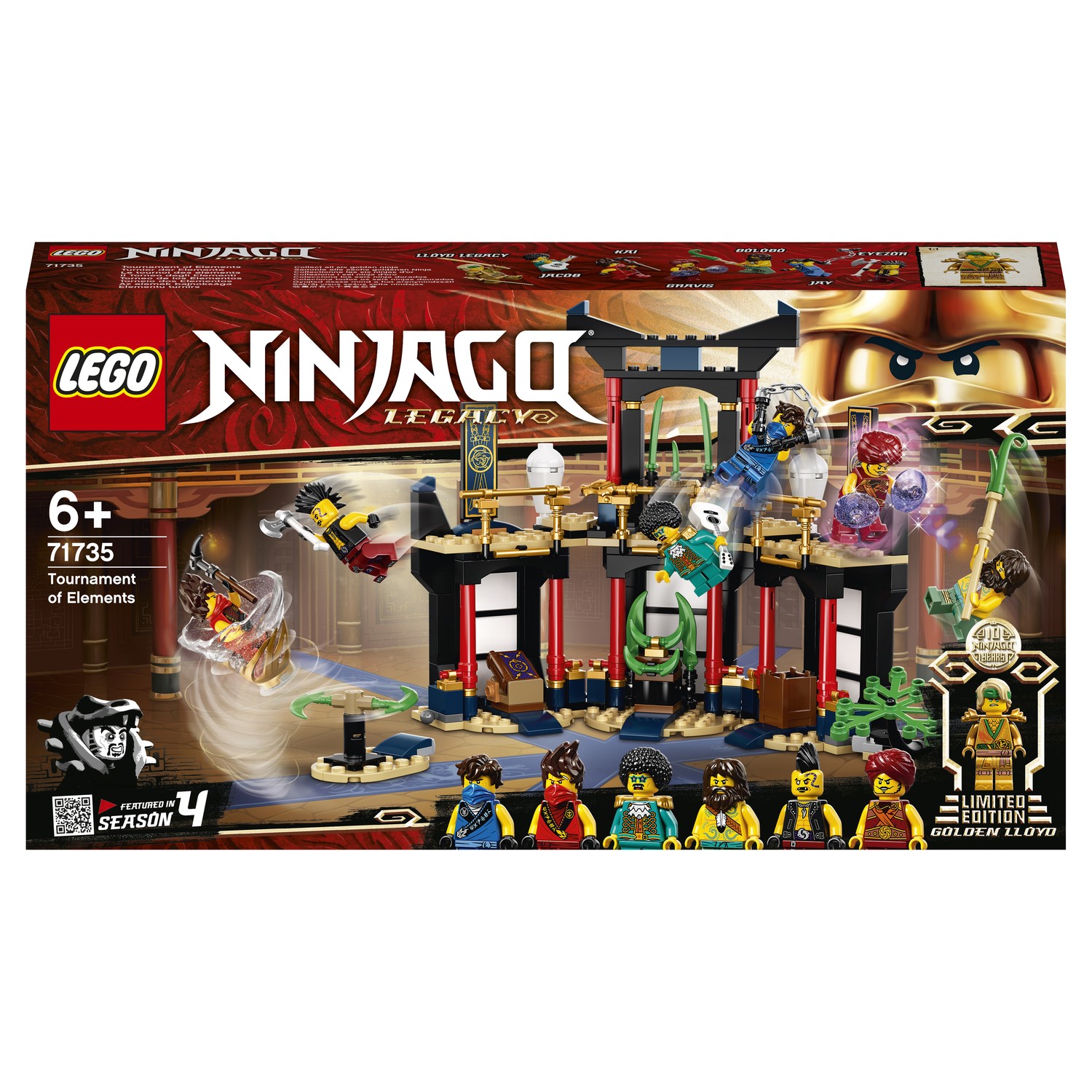 Конструктор LEGO Ninjago Турнир стихий 71735 купить по цене 1899 ₽ в  интернет-магазине Детский мир