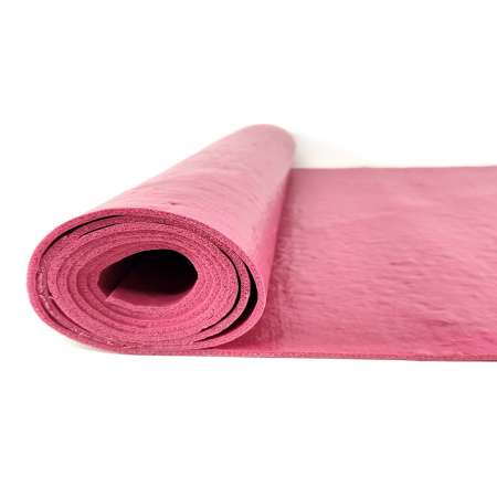 Коврик для спорта и фитнеса Ramayoga Puna малиновый размер 200x60x0.35 см