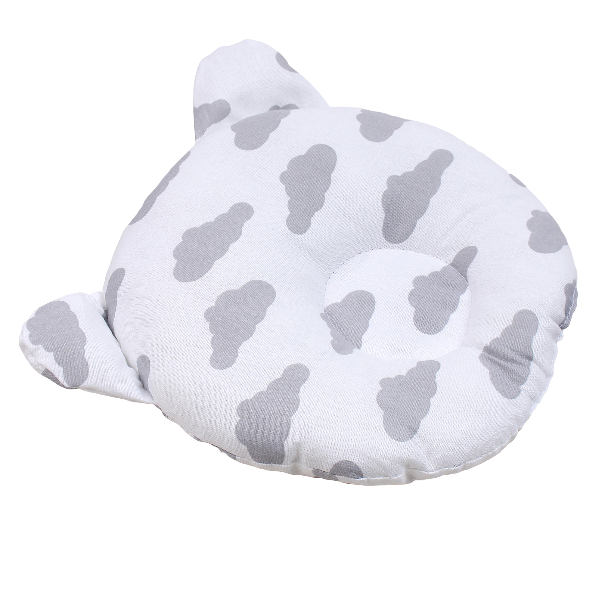 Подушка AmaroBaby анатомическая First Pillow Облака серый - фото 5