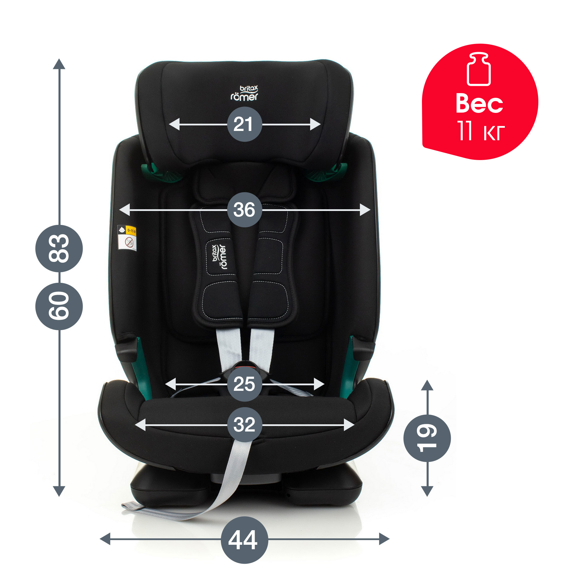 Автокресло Britax Roemer Advansafix M i-Size Cosmos Black Trendline - фото 12