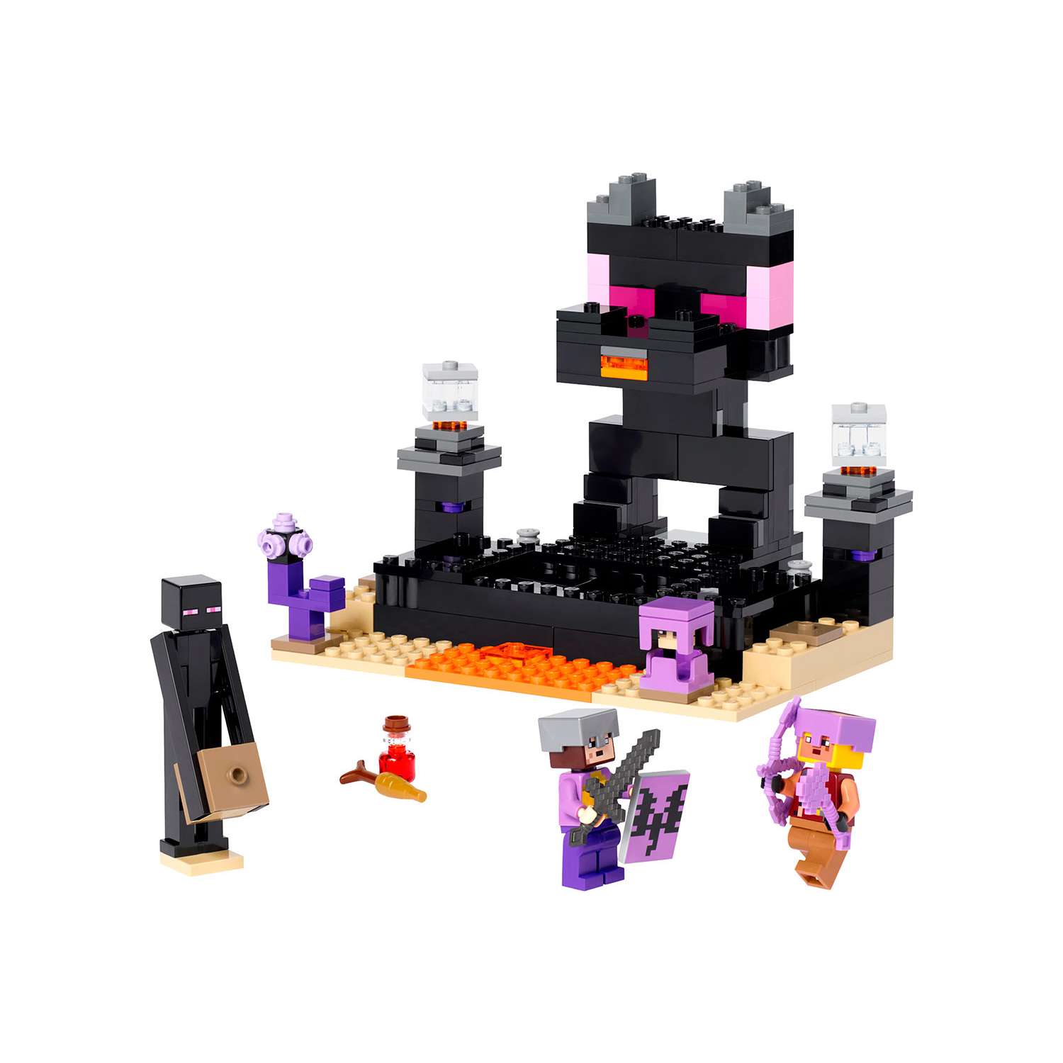 Конструктор детский LEGO Minecraft Финальная арена 21242 - фото 4