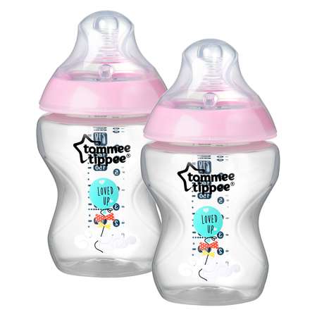 Бутылочки Tommee tippee 260мл 2шт Розовый 42255079