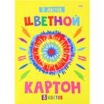 Картон цветной Prof-Press Одуванчик и сердечко А4 8 листов 8 цветов