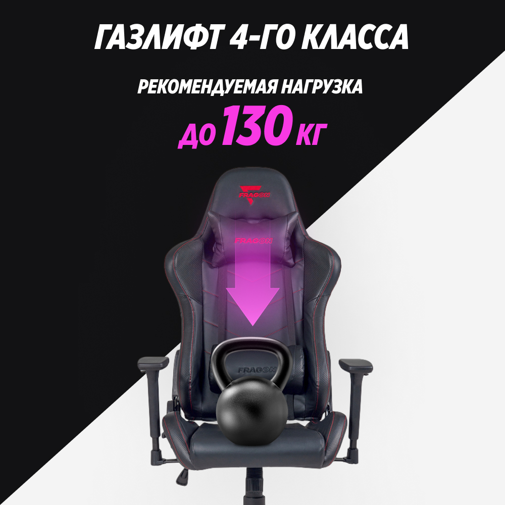 Компьютерное кресло GLHF серия 3X Black - фото 3