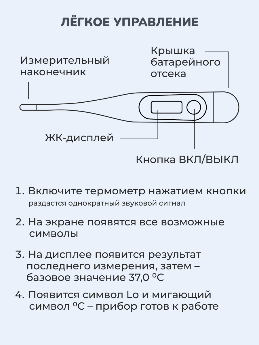 Термометр электронный CS MEDICA CS-94 - фото 7