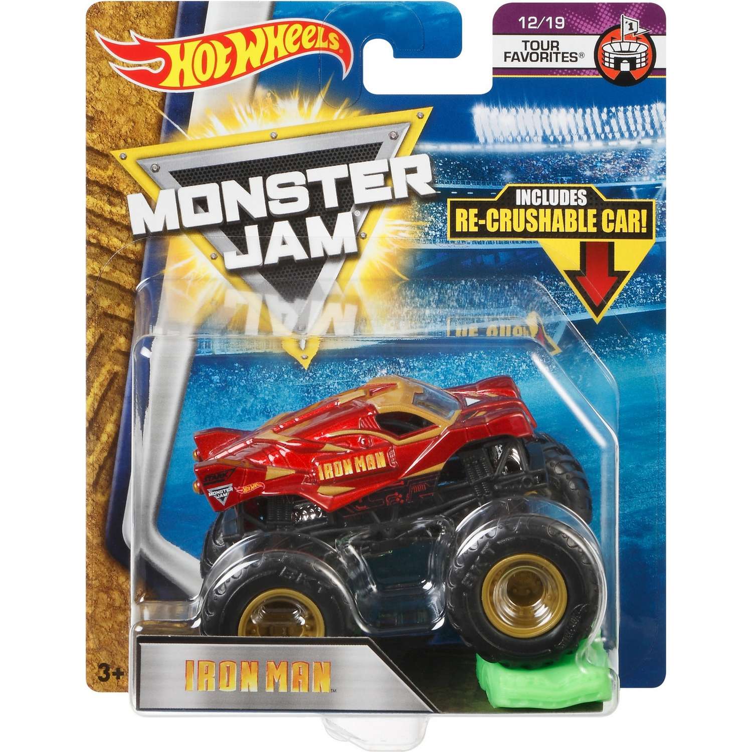 Машина Hot Wheels Monster Jam 1:64 Железный человек FLX38 21572 - фото 2