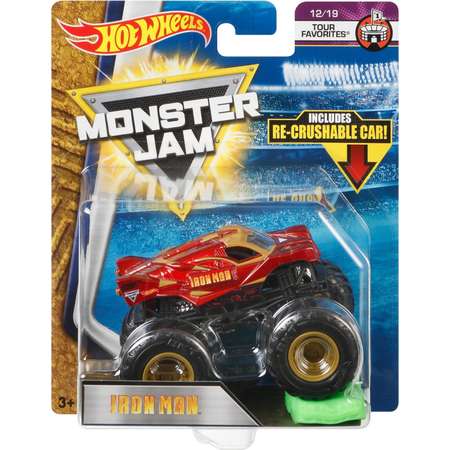 Машина Hot Wheels Monster Jam 1:64 Железный человек FLX38