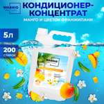 Кондиционер-концентрат для белья WASHIO Aroma Expert Манго и цветок франжипани 5л