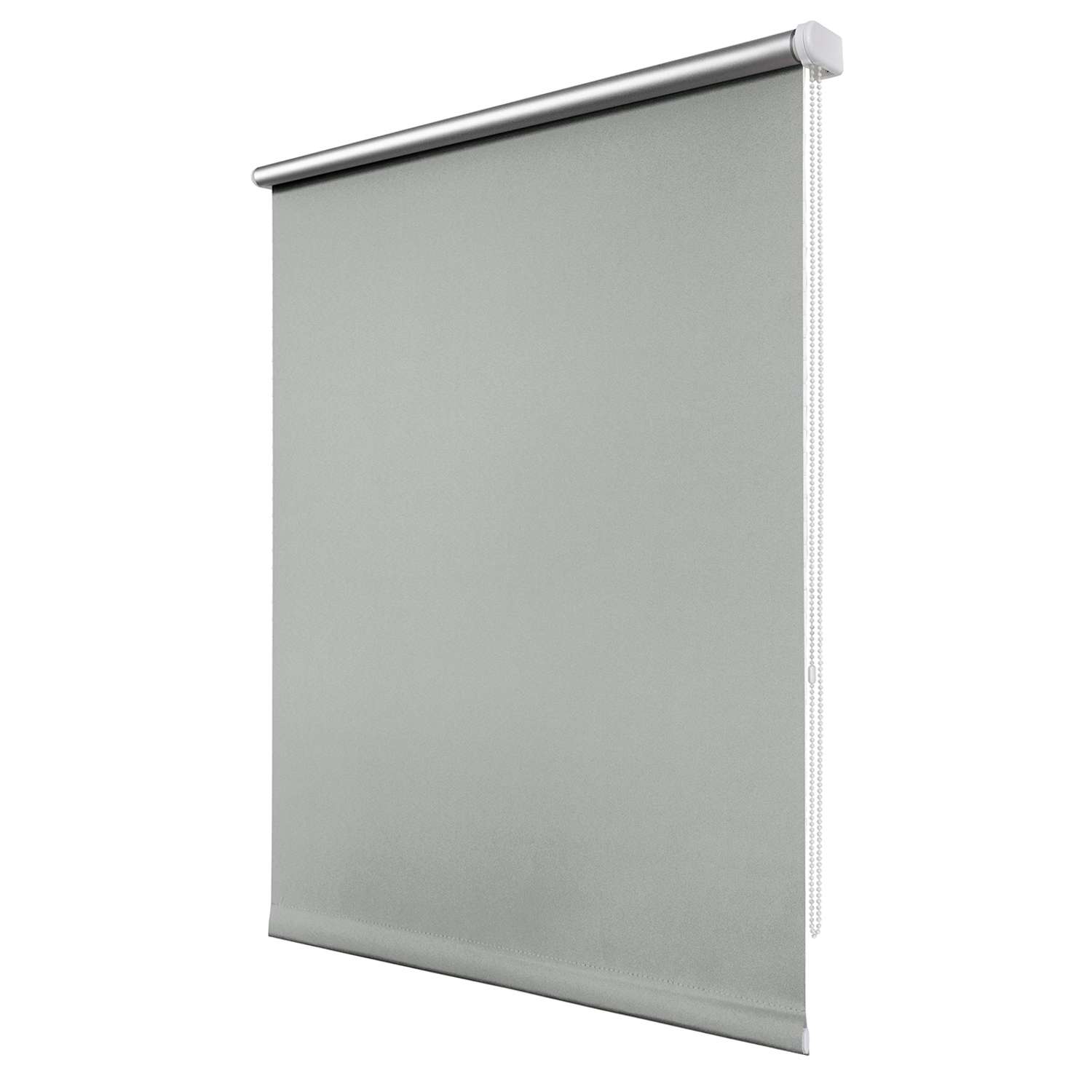 Рулонная штора Уют 40х175 см Сильвер светло-серый светонепроницаемая - фото 2