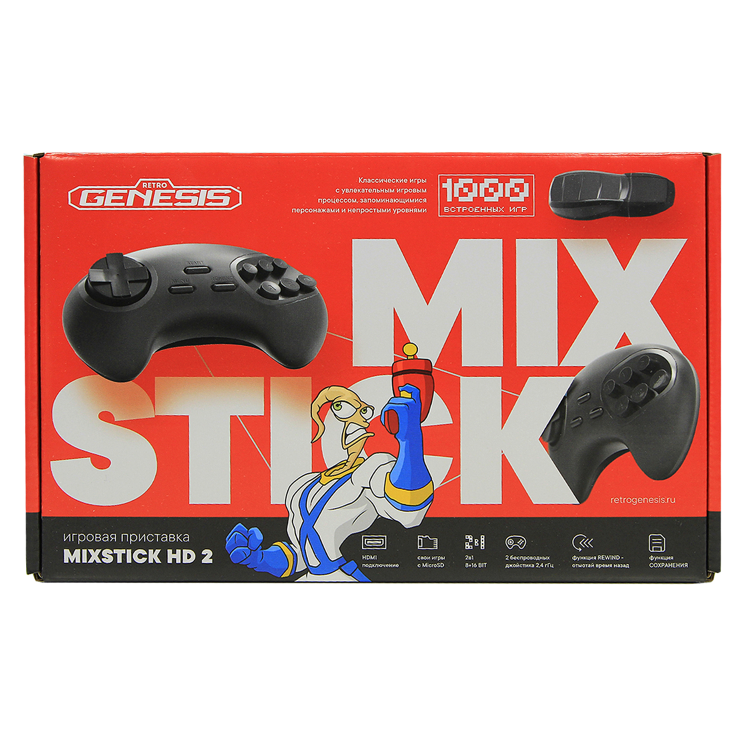 Игровая приставка Retro Genesis MixStick HD 2 + 1000 игр 8+16Bit - фото 14