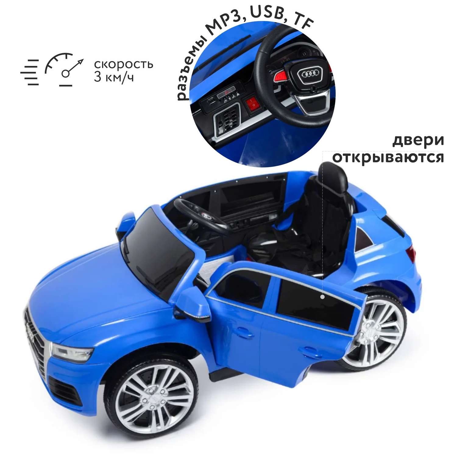 Электромобиль Kreiss РУ Audi Q5 8590021AR - фото 2