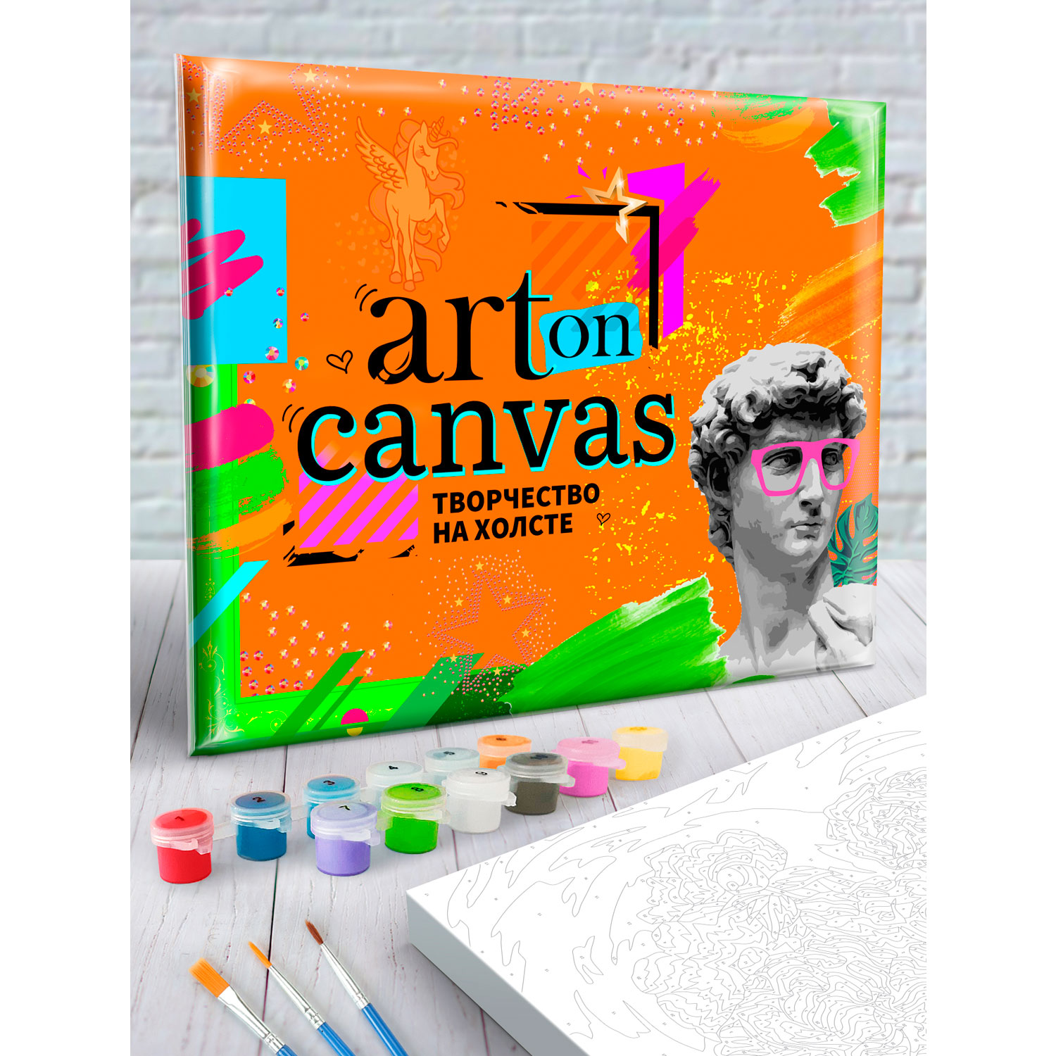 Картина по номерам Art on Canvas Красочная собака холст на подрамнике 40х50 см - фото 7