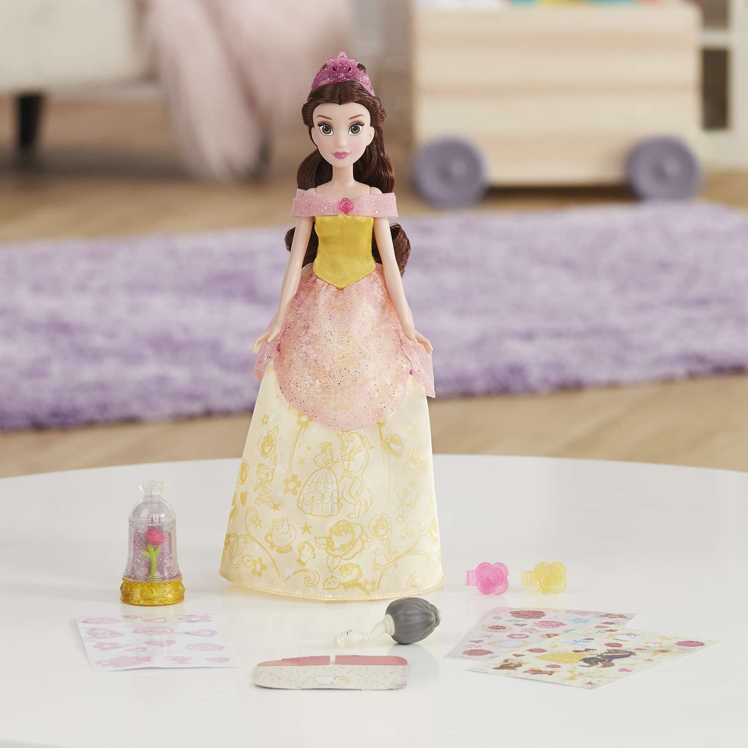 Кукла Disney Princess Hasbro Сверкающая Белль E5599EU4 E5599EU4 - фото 8