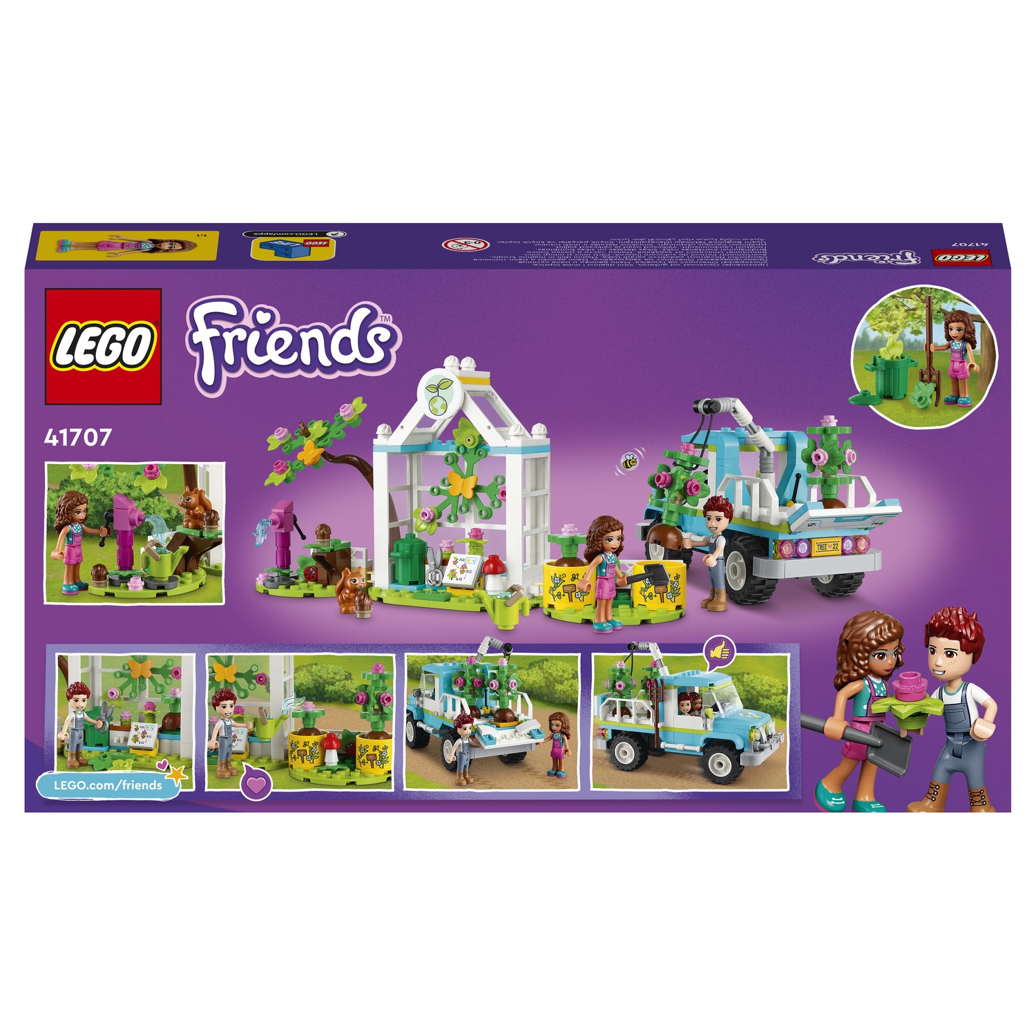 Конструктор LEGO Friends Машина для посадки деревьев 41707 купить по цене  2299 ₽ в интернет-магазине Детский мир