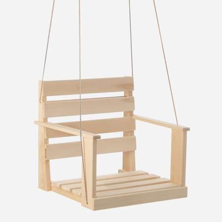 Кресло Добропаровъ подвесное деревянное 50х50х50 см