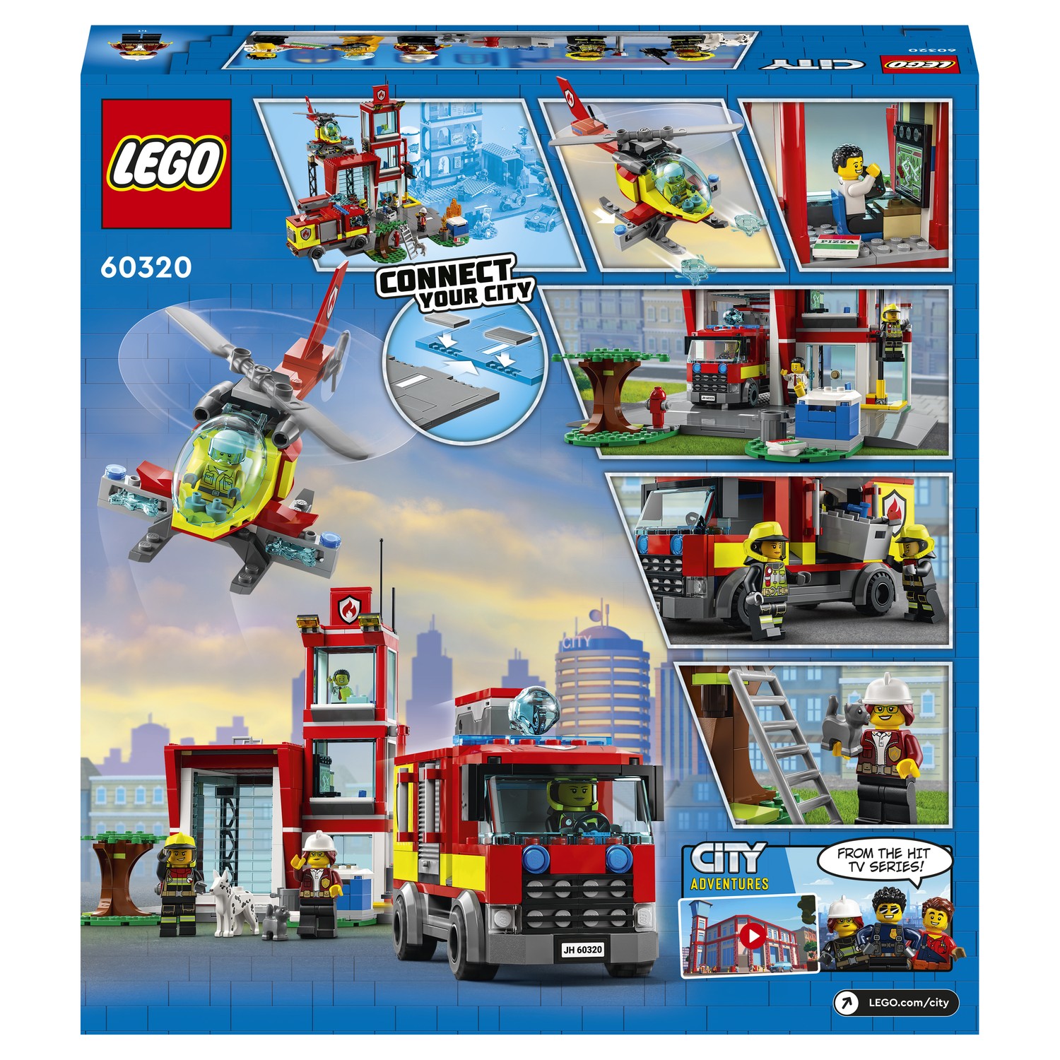 Конструктор LEGO City Fire Пожарная часть 60320 купить по цене 5899 ₽ в  интернет-магазине Детский мир