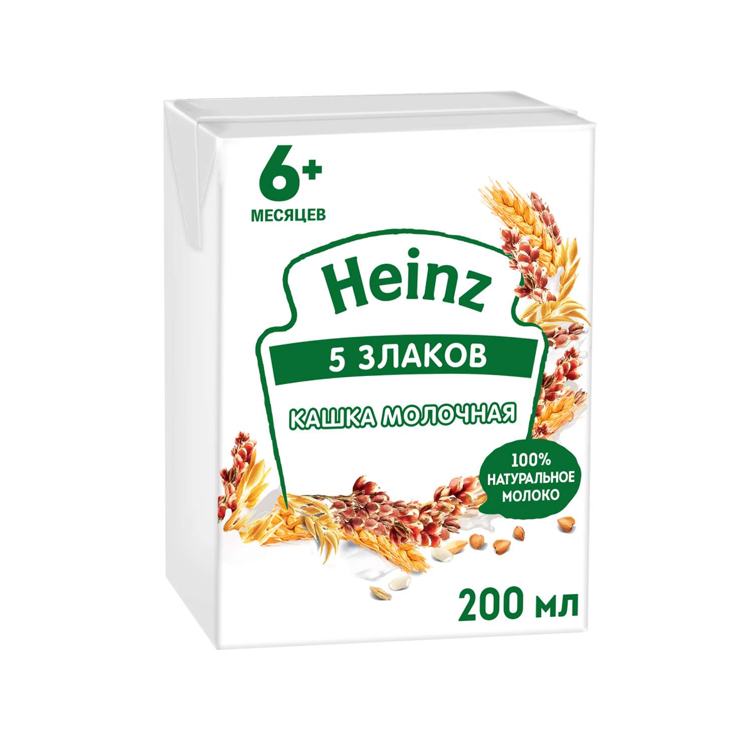 Каша молочная Heinz 5злаков 200мл с 6месяцев - фото 1