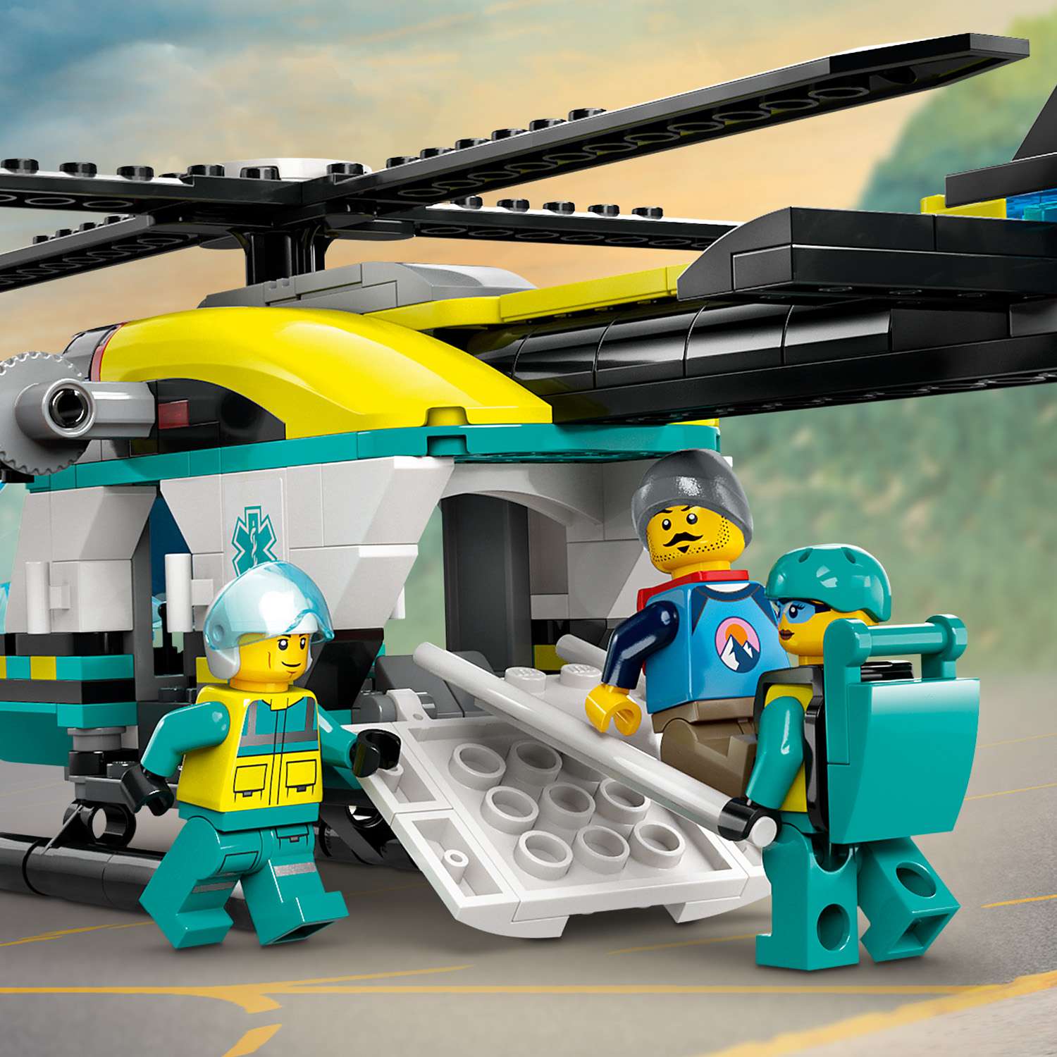 Конструктор LEGO City Аварийно-спасательный вертолет 60405 - фото 7