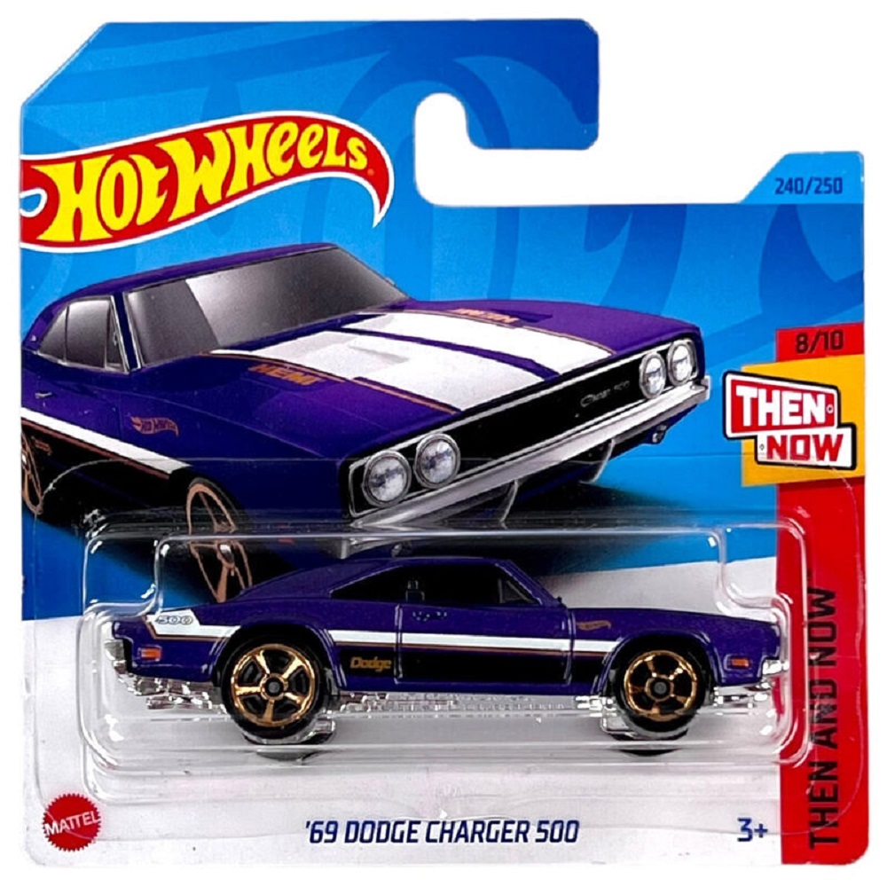 Автомобиль Hot Wheels Dodge Dodge Charger 500 1969 года 1:64 65167 - фото 2