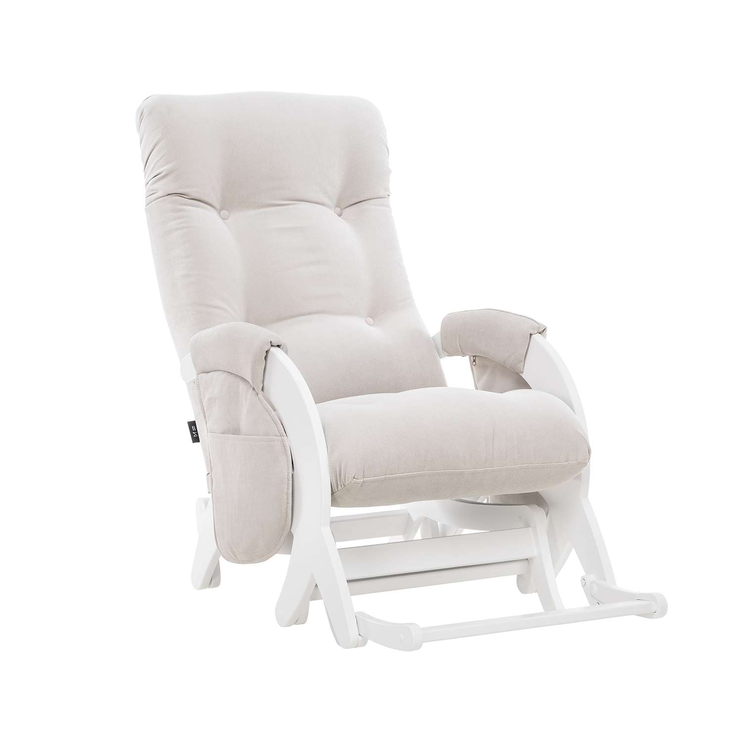 Кресло для кормления Milli Dream с карманами Молочный дуб ткань Verona Light Grey - фото 2