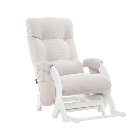 Кресло для кормления Milli Dream с карманами Молочный дуб ткань Verona Light Grey
