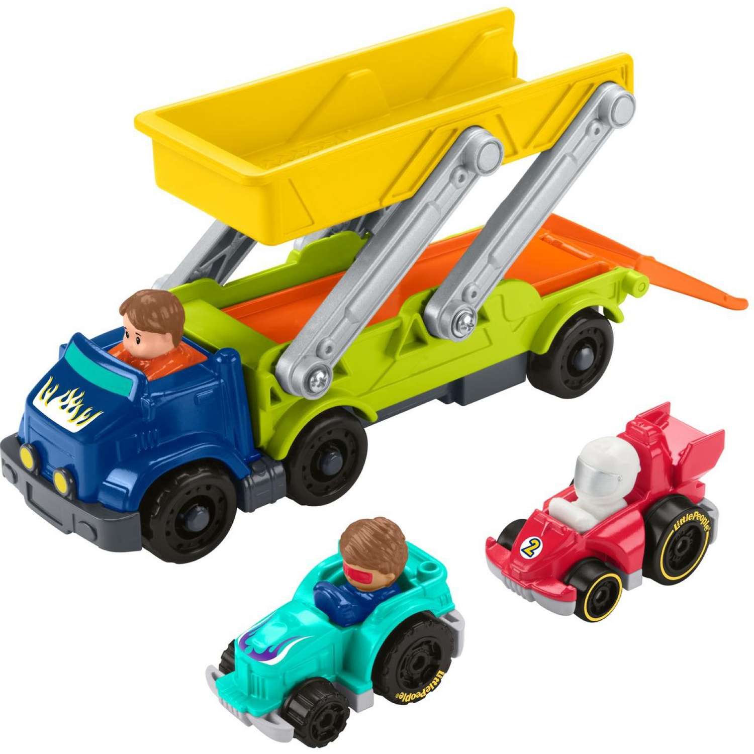 Набор подарочный Fisher Price Little People Спуск с рампы HBX23 - фото 1