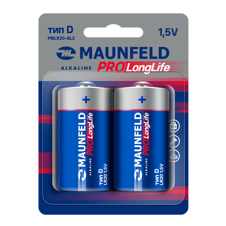 Батарейки MAUNFELD MBLR20-BL2