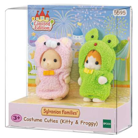 Набор игровой Sylvanian Families Малыши в костюмчиках Котенок и лягушка 5595