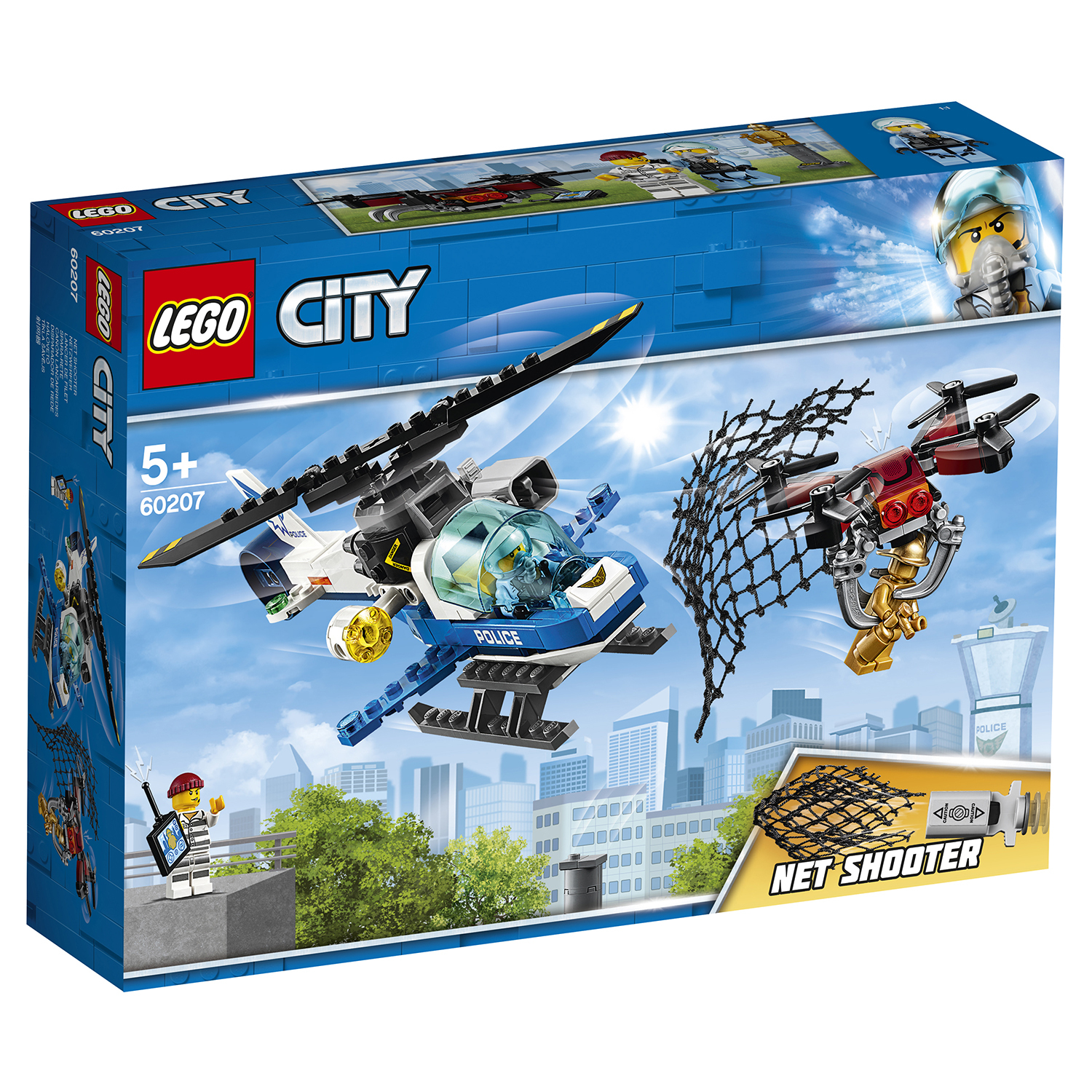 Конструктор LEGO City Police Воздушная полиция: погоня дронов 60207 купить  по цене 1499 ₽ в интернет-магазине Детский мир