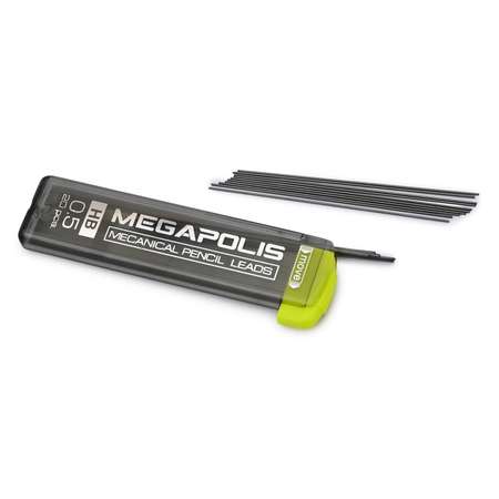 Грифели ErichKrause Megapolis concept для механических карандашей 05мм Черный