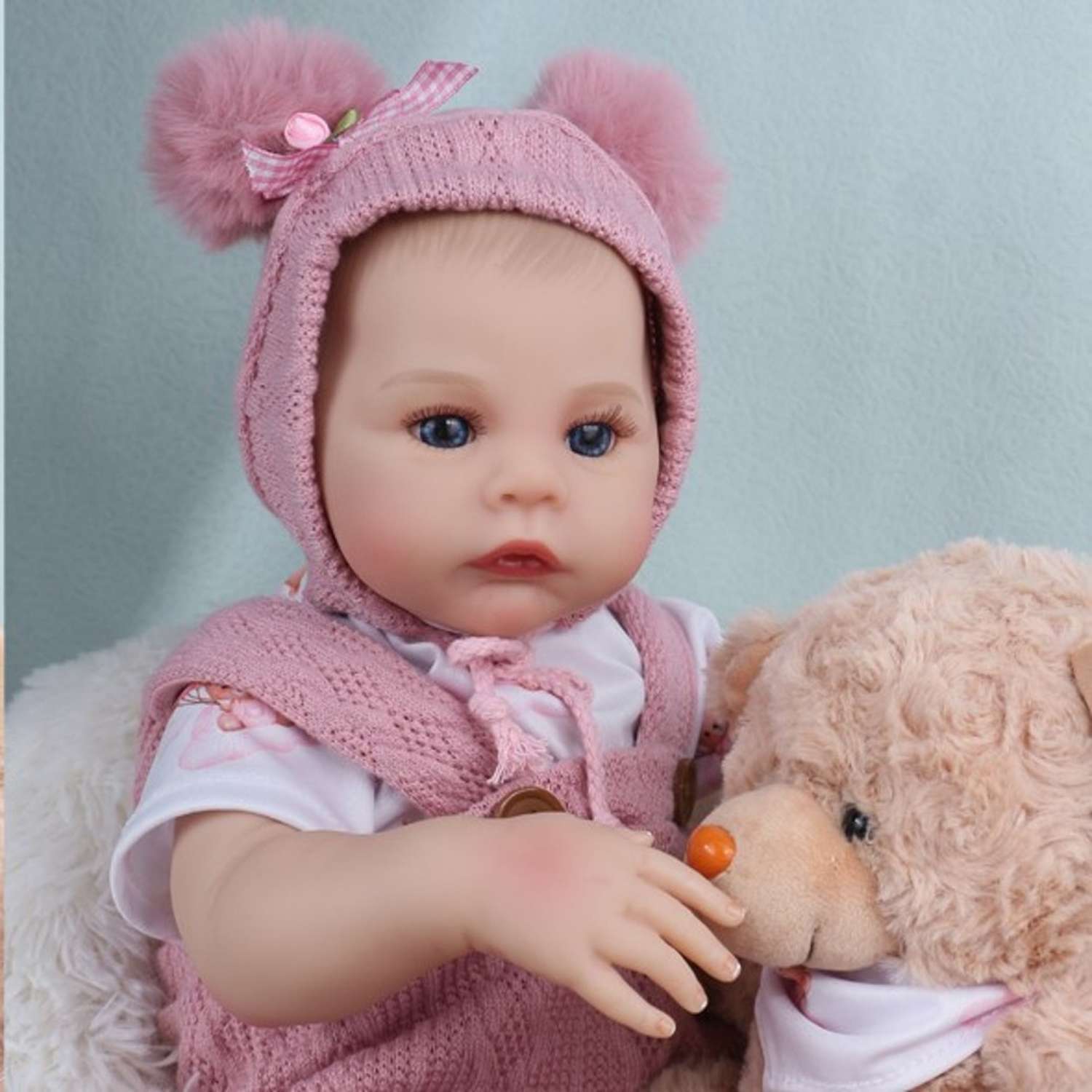 Кукла Реборн QA BABY Анна пупс с соской набор игрушки для девочки 45 см 42003 - фото 13