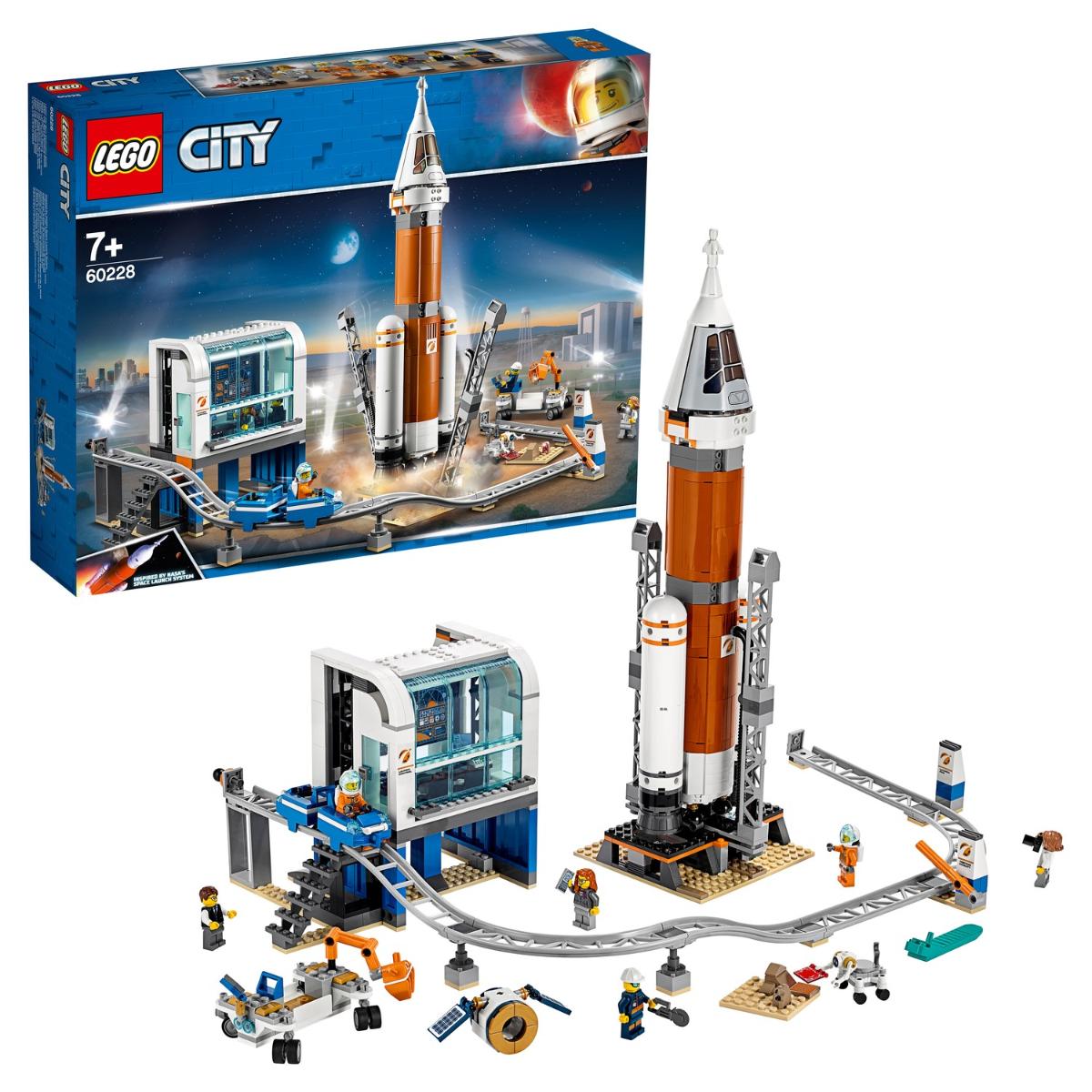 Конструктор LEGO City Space Port Ракета для запуска в далекий космос и  пульт управления запуском 60228