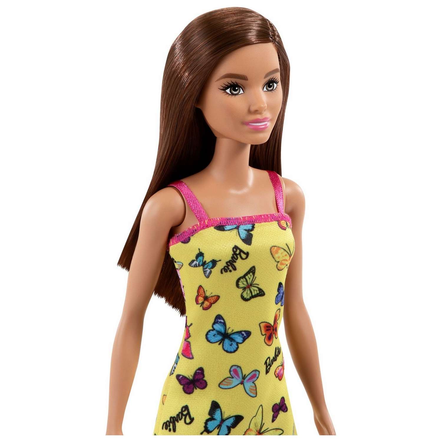 Кукла Barbie Игра с модой в желтом платье HBV08 купить по цене 2690 ₸ в  интернет-магазине Детский мир