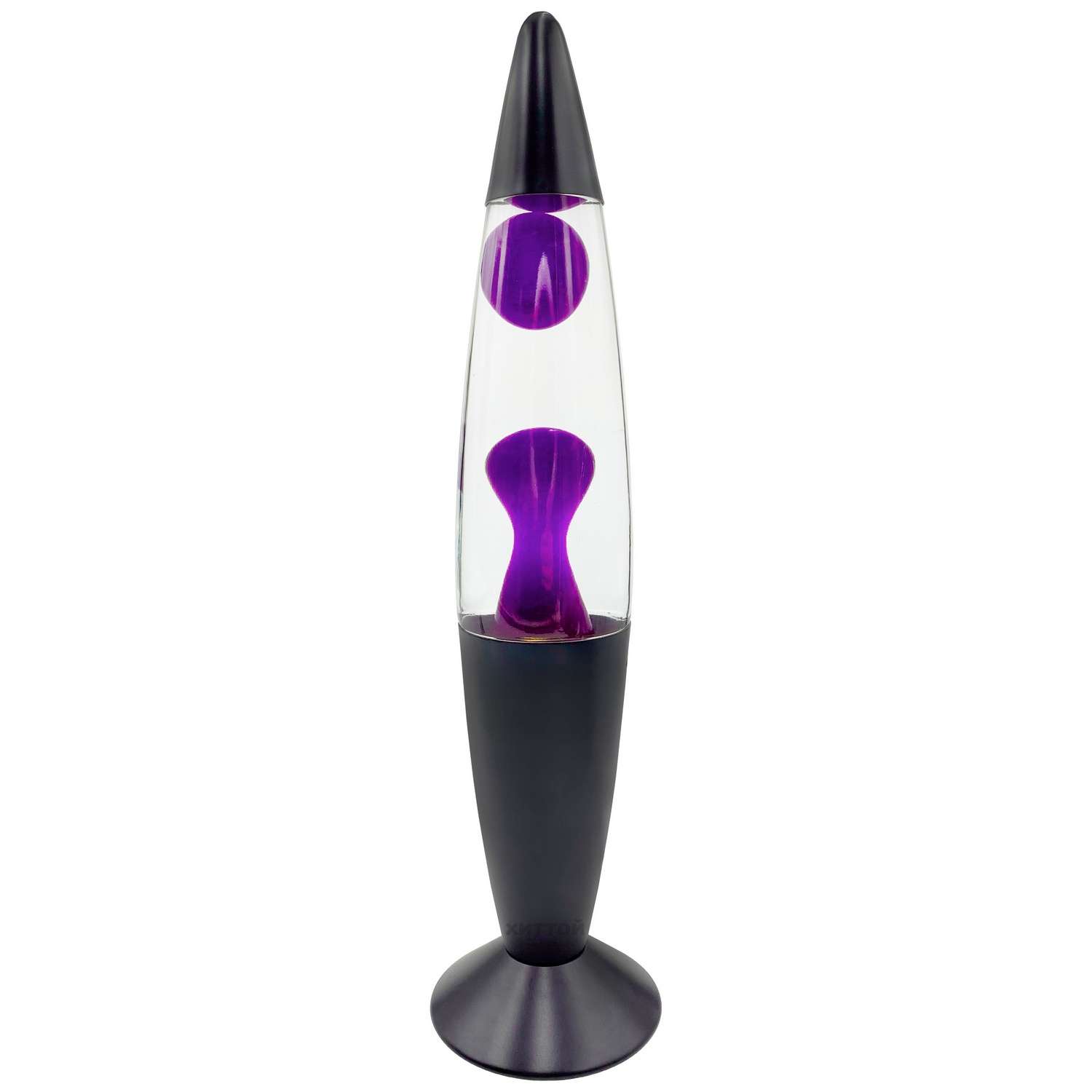 Светильник HitToy Лава-лампа 35 см Black прозрачная фиолетовая - фото 1