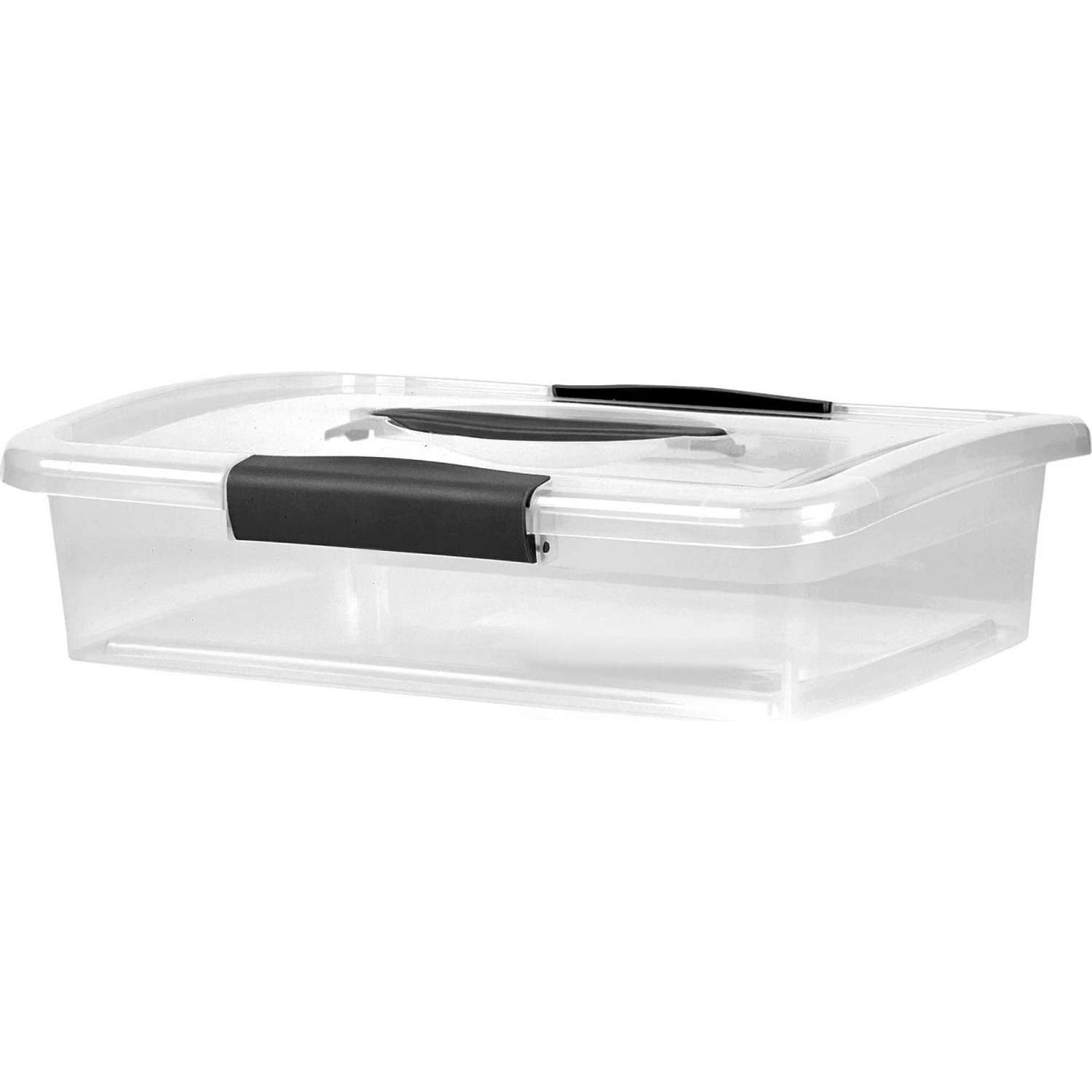 Ящик для хранения Keeplex Vision с защелками и ручкой 5л Прозрачный KL252111999 - фото 1
