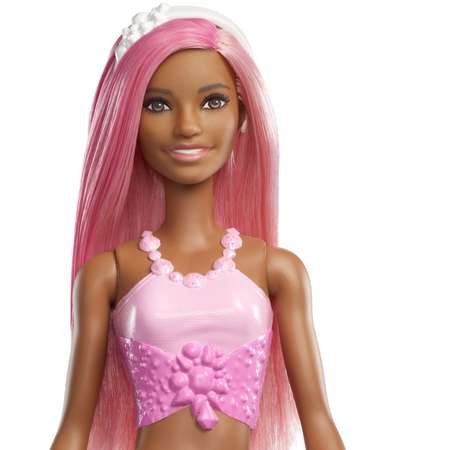 Кукла Barbie Dreamtopia Русалочка с розовыми волосами FXT10