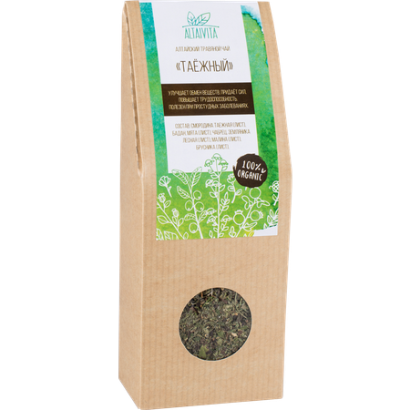 Травяной чай Таежный Altaivita алтайский 45 г крафт-коробка