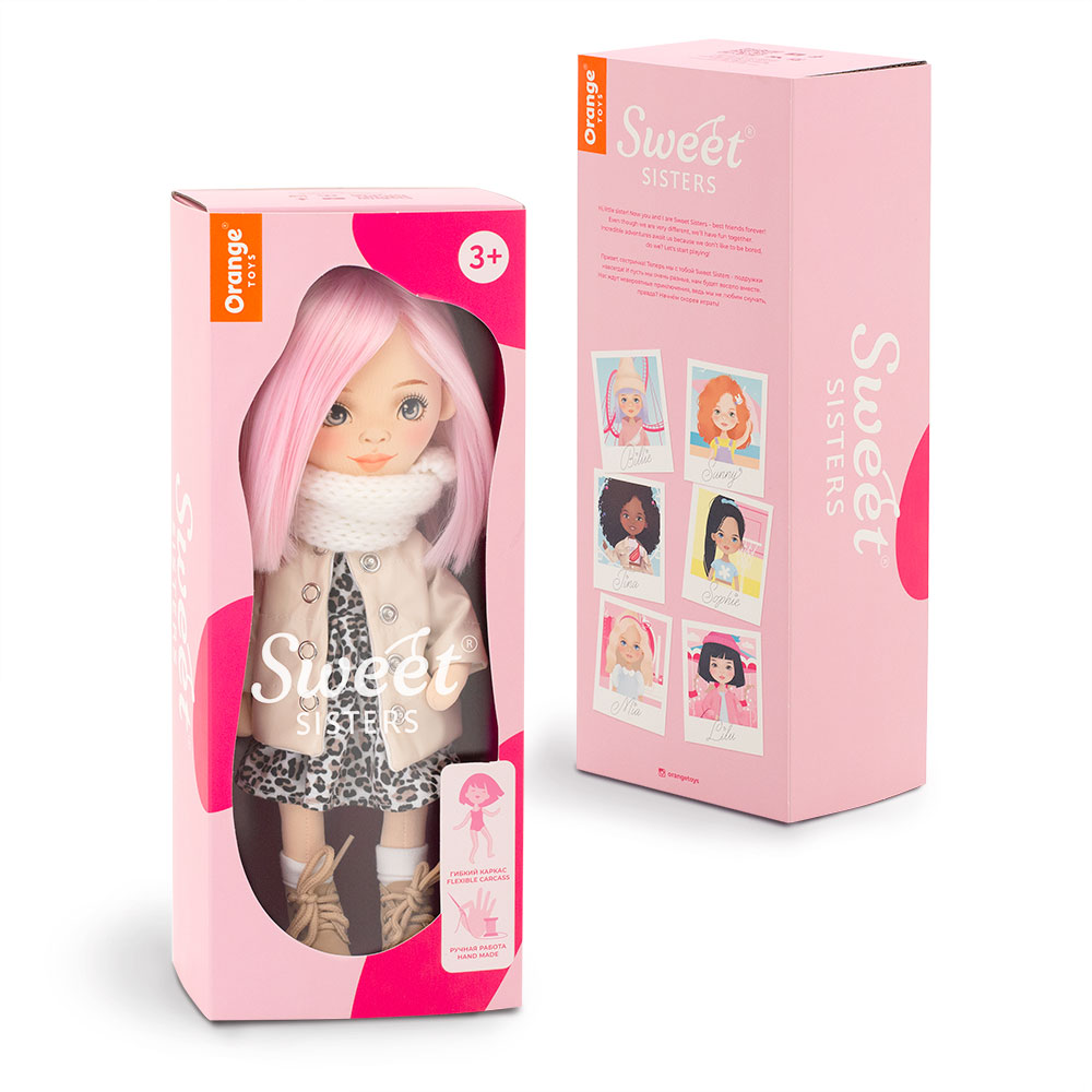 Кукла Orange Toys Sweet Sisters Billie в кожаном пуховике 32 см Серия Европейская зима SS06-12 - фото 2