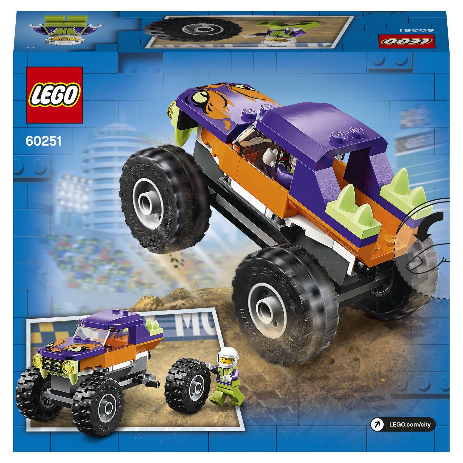 Конструктор LEGO City Great Vehicles Монстр-трак 60251 - фото 3