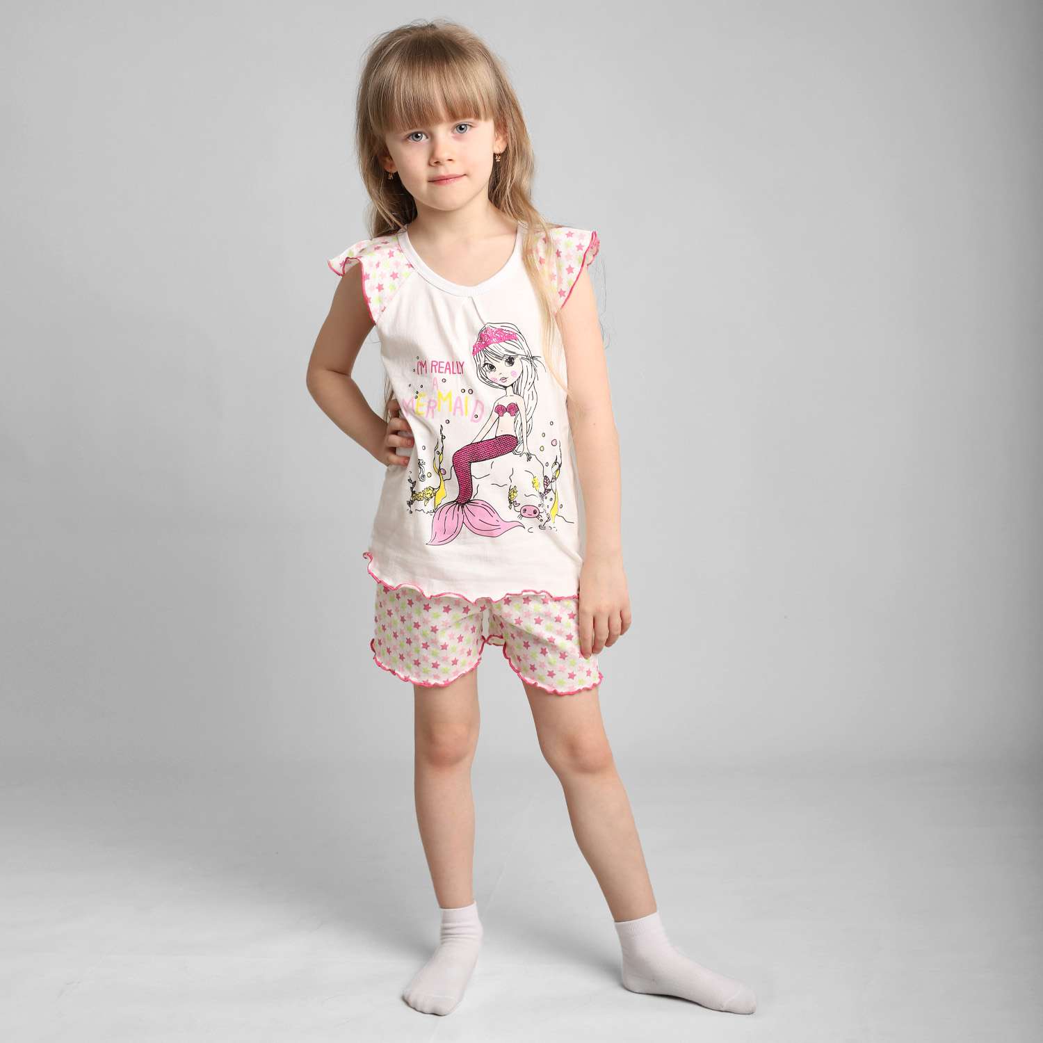 Пижама Babycollection 00-00028318молочный светло-розовый - фото 6