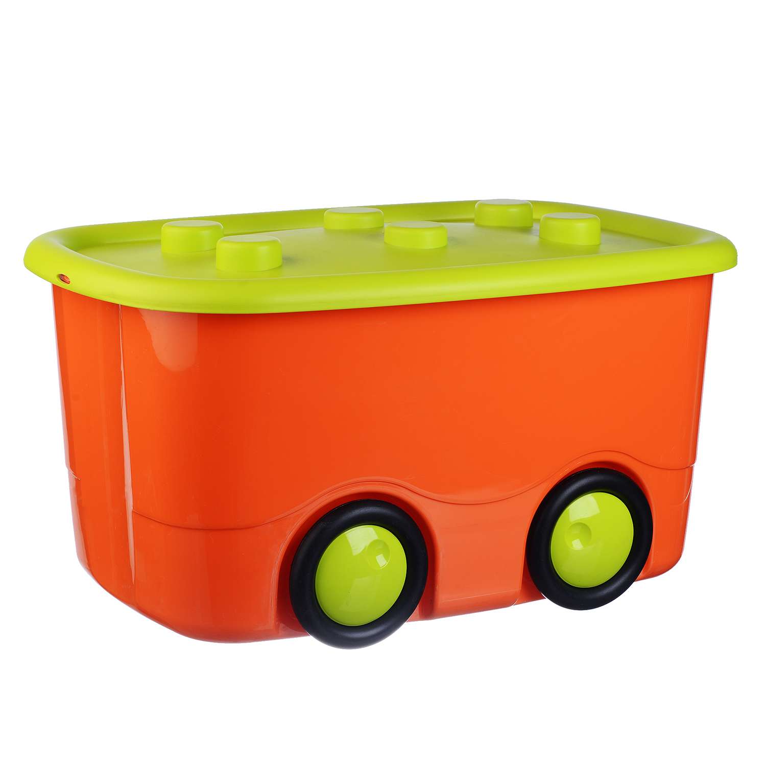 Ящик для игрушек IDEA МОБИ 40л 32*41*60 оранж - фото 1
