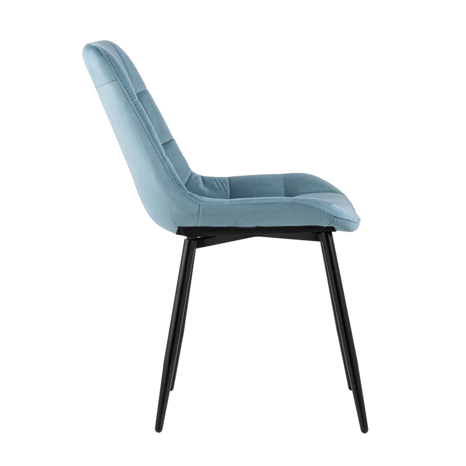 Комплект стульев Stool Group для кухни 4 шт Флекс велюр пыльно-голубой - фото 9