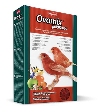 Корм для птенцов PADOVAN Ovomix gold с красным оперением комплескный яичный 1кг 003/PP00197
