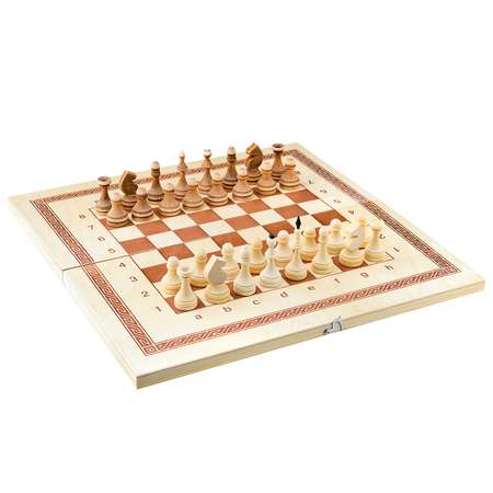 Настольная игра Игра 3в1 малая 400*200*34 нарды шахматы парафин.шашки