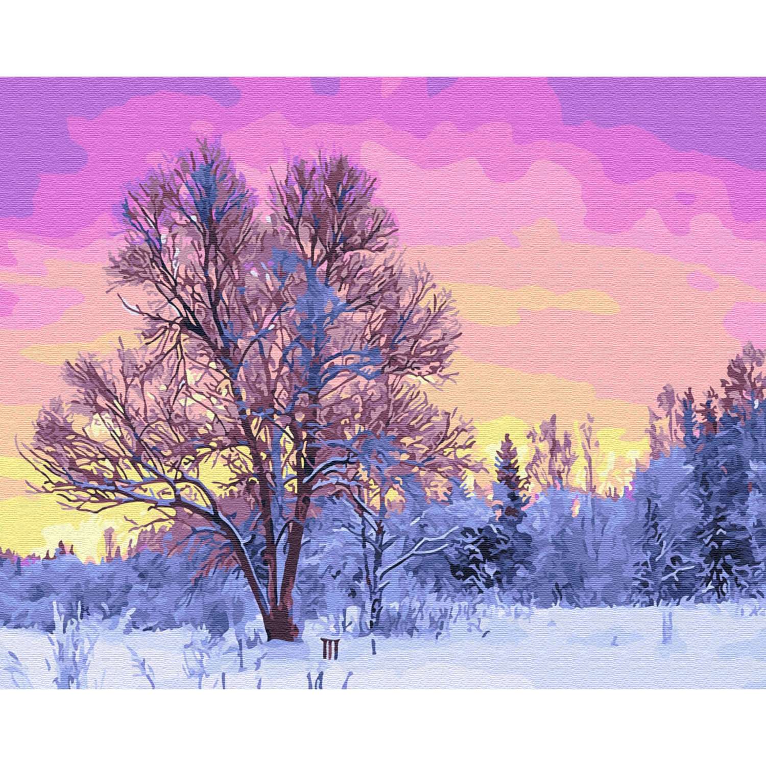 Картина по номерам Цветной Пурпурное утро 40x50 см - фото 1