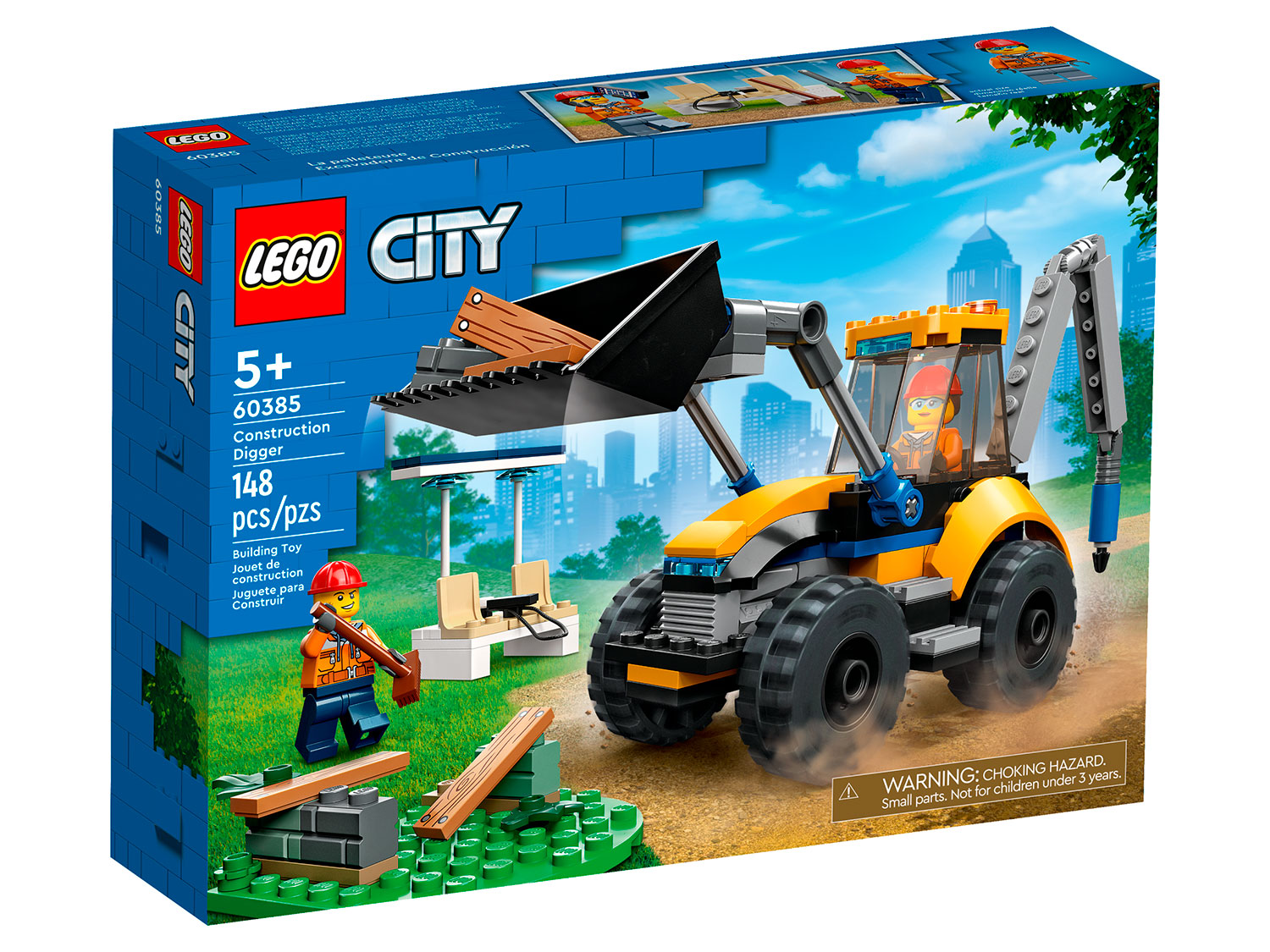 Конструктор детский LEGO City Строительный экскаватор 60385 - фото 9