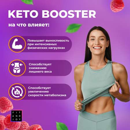 Жиросжигатель для похудения FIT AND JOY Keto-booster Малина День