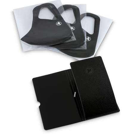 Многоразовая маска Flexpocket для лица с ионами серебра 3 шт + пылезащитных чехол для хранения