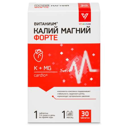 Калий Магний Vitanium Форте 30 таб.