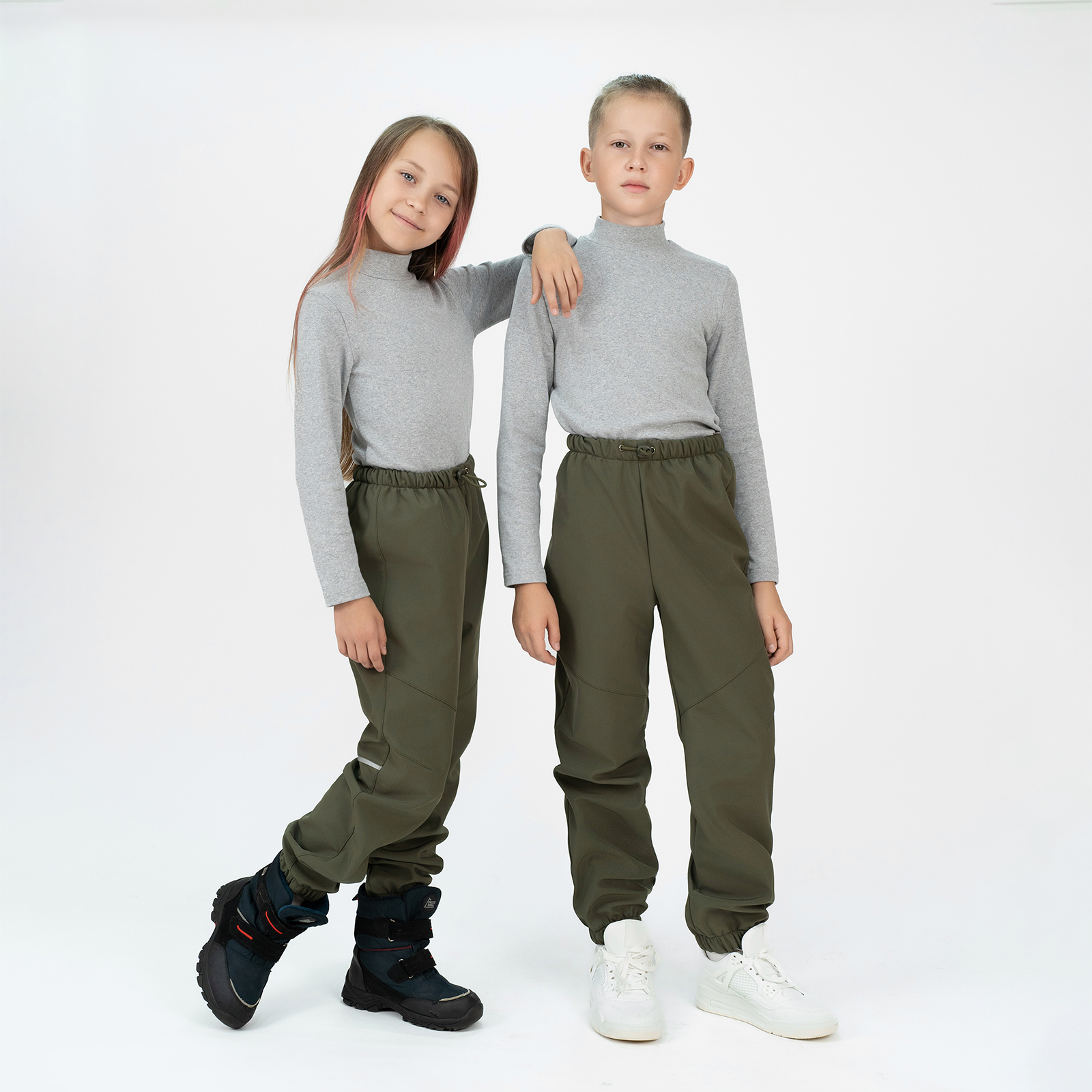 Брюки Arctic kids 10-034 хаки - фото 3